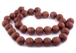Light Brown Round Natural Wood Beads (24mm) - The Bead Chest