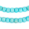 Cyan Blue Bone Mala Beads (10mm)