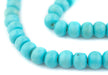 Cyan Blue Bone Mala Beads (10mm) - The Bead Chest