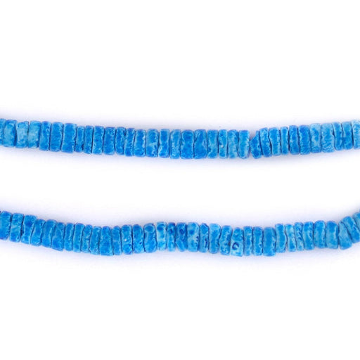Azul Blue Sliced Shell Heishi Beads (5mm)
