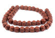 Light Brown Diamond Cut Natural Wood Beads (17mm) - The Bead Chest