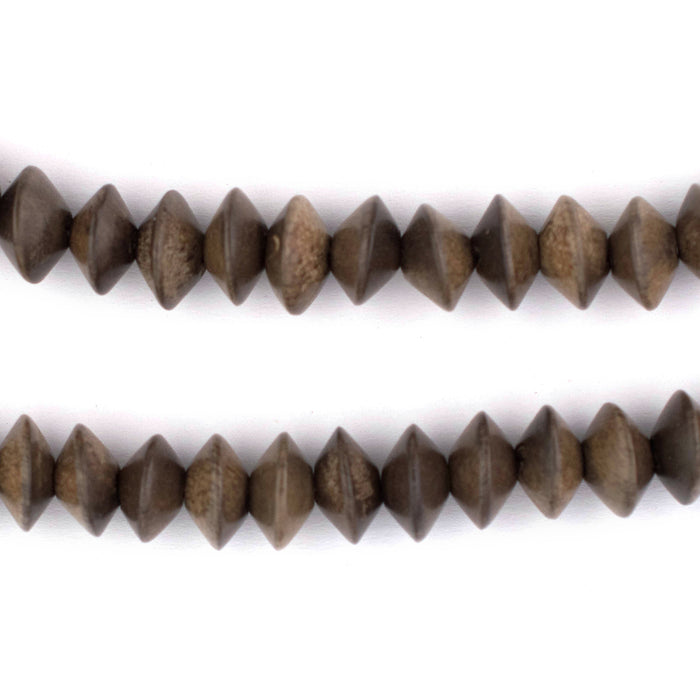 Bicone Natural Graywood Beads (5x10mm) - The Bead Chest