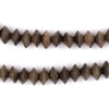 Bicone Natural Graywood Beads (5x10mm)