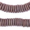 Brown Disk Natural Wood Beads (4x15mm)