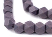 Grey Diamond Cut Natural Wood Beads (12mm) - The Bead Chest