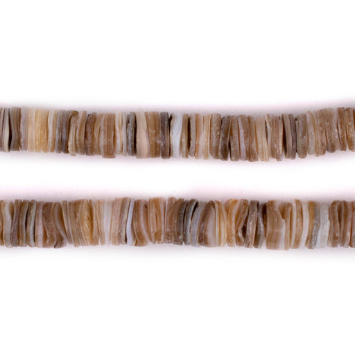 Rustic Natural Shell Heishi Beads (8mm)