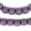 Grey Round Natural Wood Beads (14mm)