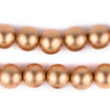 Gold Round Natural Wood Beads (14mm)