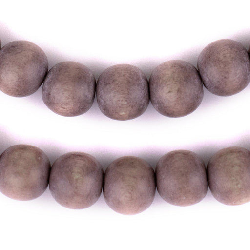 Brown Round Natural Wood Beads (14mm)