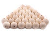 Unfinished Natural Wood Beads (40mm, Set of 30) - The Bead Chest