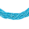 Blue Turquoise Afghan Cylinder Beads (2mm)