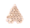Unfinished Natural Wood Beads (30mm, Set of 10)
