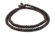 Smooth Black Rudraksha Mala Prayer Beads (10mm) - The Bead Chest