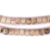 Round Rustic Grey Bone Mala Beads (8mm)