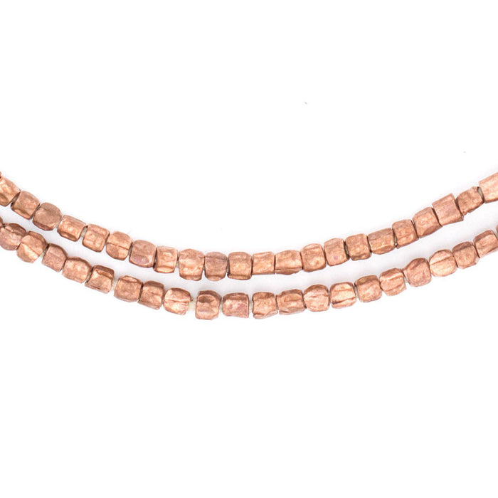 Copper Ethiopian Scratch Beads (3x4mm) - The Bead Chest