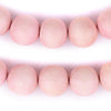 Pink Round Natural Wood Beads (18mm)