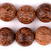 Round Natural Palm Wood Beads (24mm) - The Bead Chest