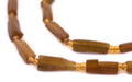 Amber Roman Glass Bangle Beads - The Bead Chest