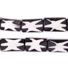 Star Design Batik Bone Beads (Rectangular)
