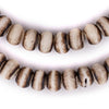 Grey Round Bone Beads (9x12mm)