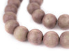Brown Round Natural Wood Beads (18mm) - The Bead Chest