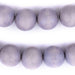 Light Grey Round Natural Wood Beads (18mm) - The Bead Chest