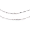 Shiny Silver Prism Heishi Beads (3mm)