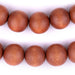 Light Brown Round Natural Wood Beads (18mm) - The Bead Chest