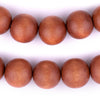 Light Brown Round Natural Wood Beads (18mm)
