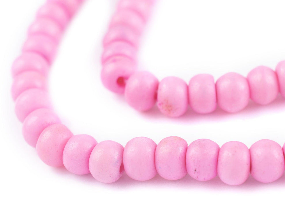 Taffy Pink Bone Mala Beads (8mm) - The Bead Chest