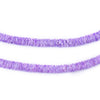 Lavender Purple Sliced Shell Heishi Beads (5mm)