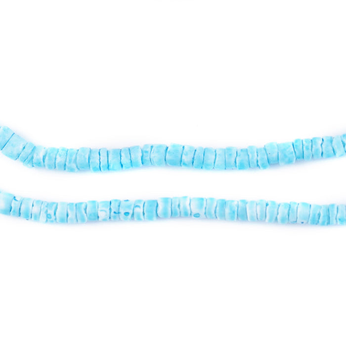 Turquoise Sliced Shell Heishi Beads (3mm) - The Bead Chest