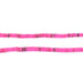Fuchsia Pink Natural Shell Heishi Beads (3mm) - The Bead Chest