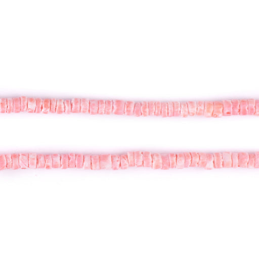 Grapefruit Orange Sliced Shell Heishi Beads (3mm)