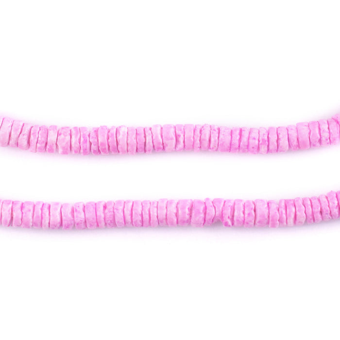 Tulip Pink Sliced Shell Heishi Beads (5mm) - The Bead Chest