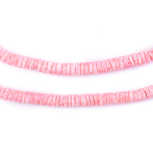Grapefruit Orange Sliced Shell Heishi Beads (5mm) - The Bead Chest
