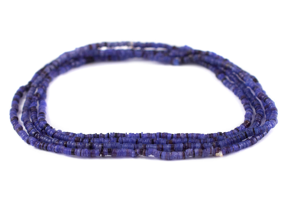 Grape Purple Natural Shell Heishi Beads (3mm) - The Bead Chest