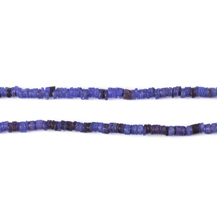 Grape Purple Natural Shell Heishi Beads (3mm) - The Bead Chest