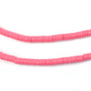 Watermelon Pink Vinyl Phono Record Beads (4mm)