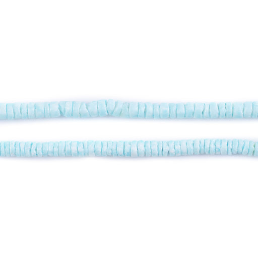 Baby Blue Sliced Shell Heishi Beads (3mm)
