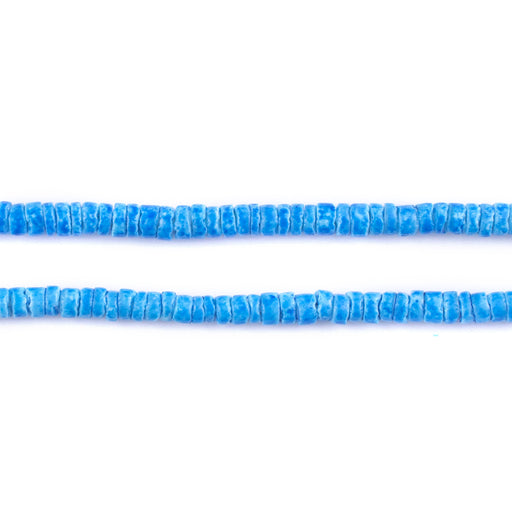 Azul Blue Sliced Shell Heishi Beads (3mm)