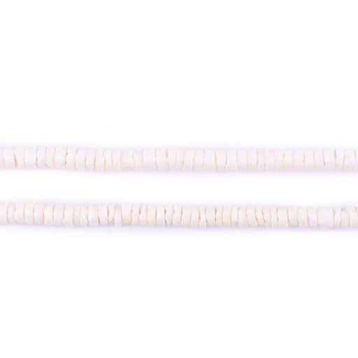 Cream Sliced Shell Heishi Beads (3mm)