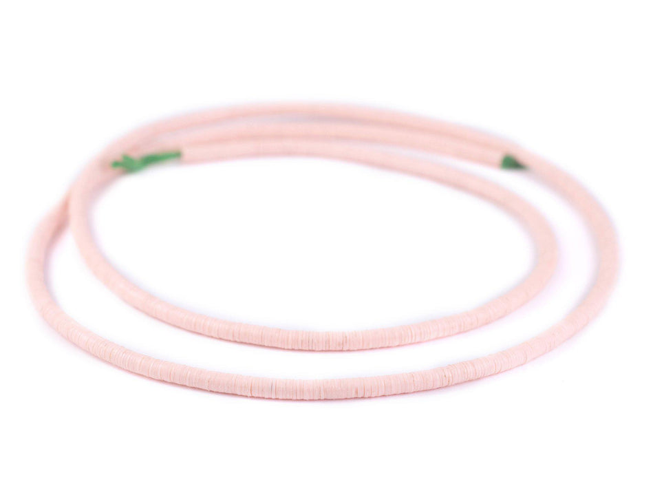 Rose Pink Vinyl Phono Record Beads (4mm) - The Bead Chest