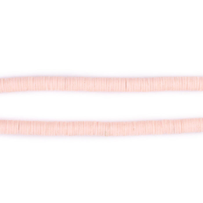 Rose Pink Vinyl Phono Record Beads (4mm) - The Bead Chest