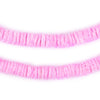 Tulip Pink Sliced Shell Heishi Beads (8mm)