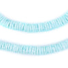 Baby Blue Sliced Shell Heishi Beads (8mm)