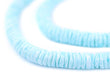 Baby Blue Sliced Shell Heishi Beads (8mm) - The Bead Chest