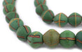 Antique Green Venetian King Beads - The Bead Chest