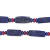 Faceted Rectangle Lapis Lazuli Beads (16x8mm)