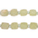 Light Green Cornerless Cube Serpentine Beads (9-12mm) - The Bead Chest